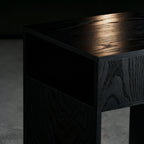 Ansa Yakisugi El İşçiliği Ahşap Yan Sehpa