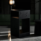 Ansa Yakisugi El İşçiliği Ahşap Yan Sehpa