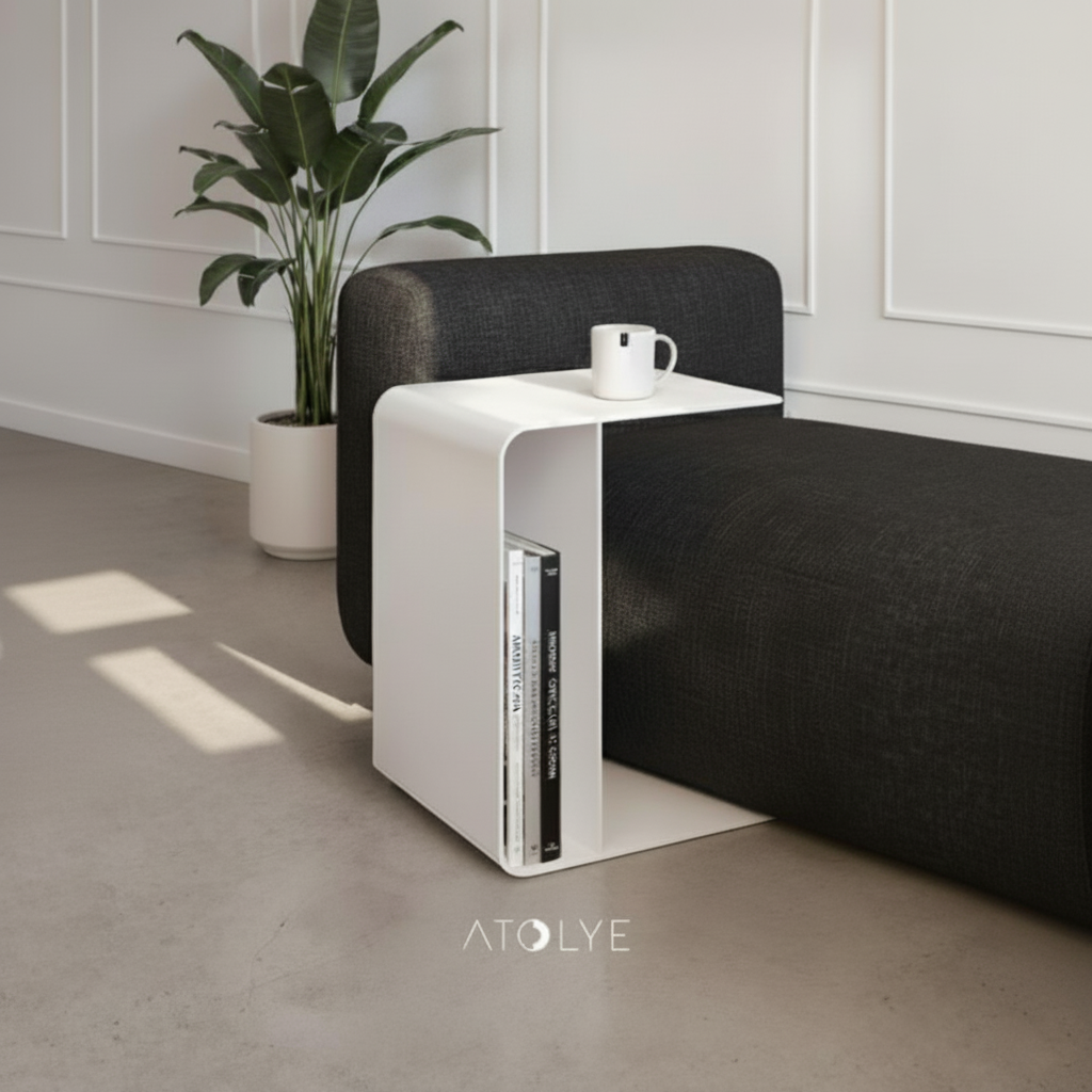 Mensa II – Minimal Metal Sehpa (Boyalı Çelik)