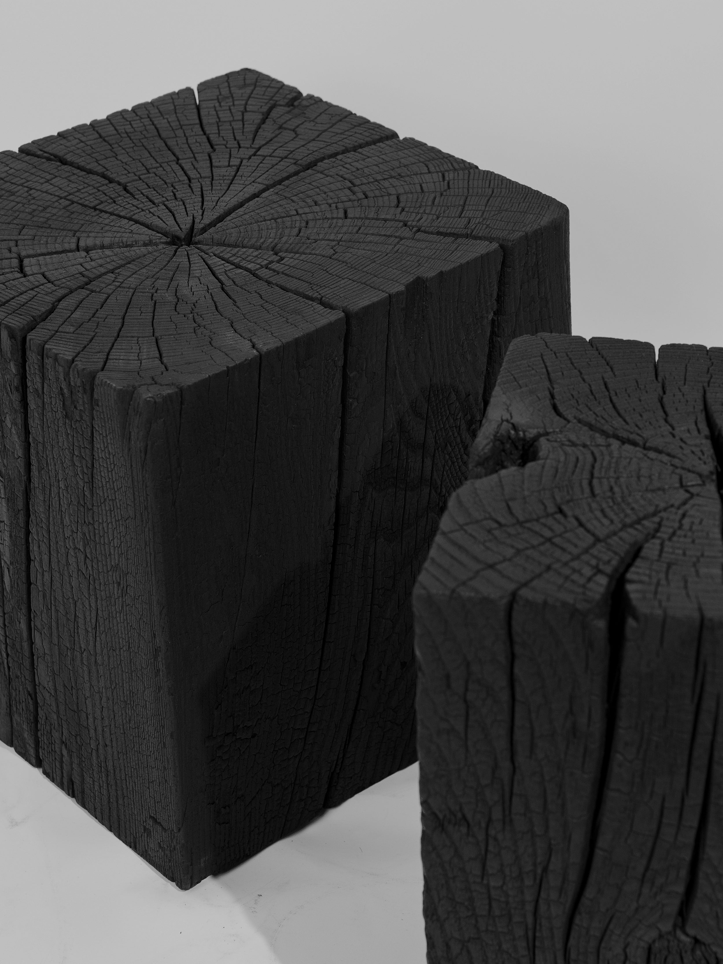 Togo Kütük Yan Sehpa - Yakisugi El İşçiliği