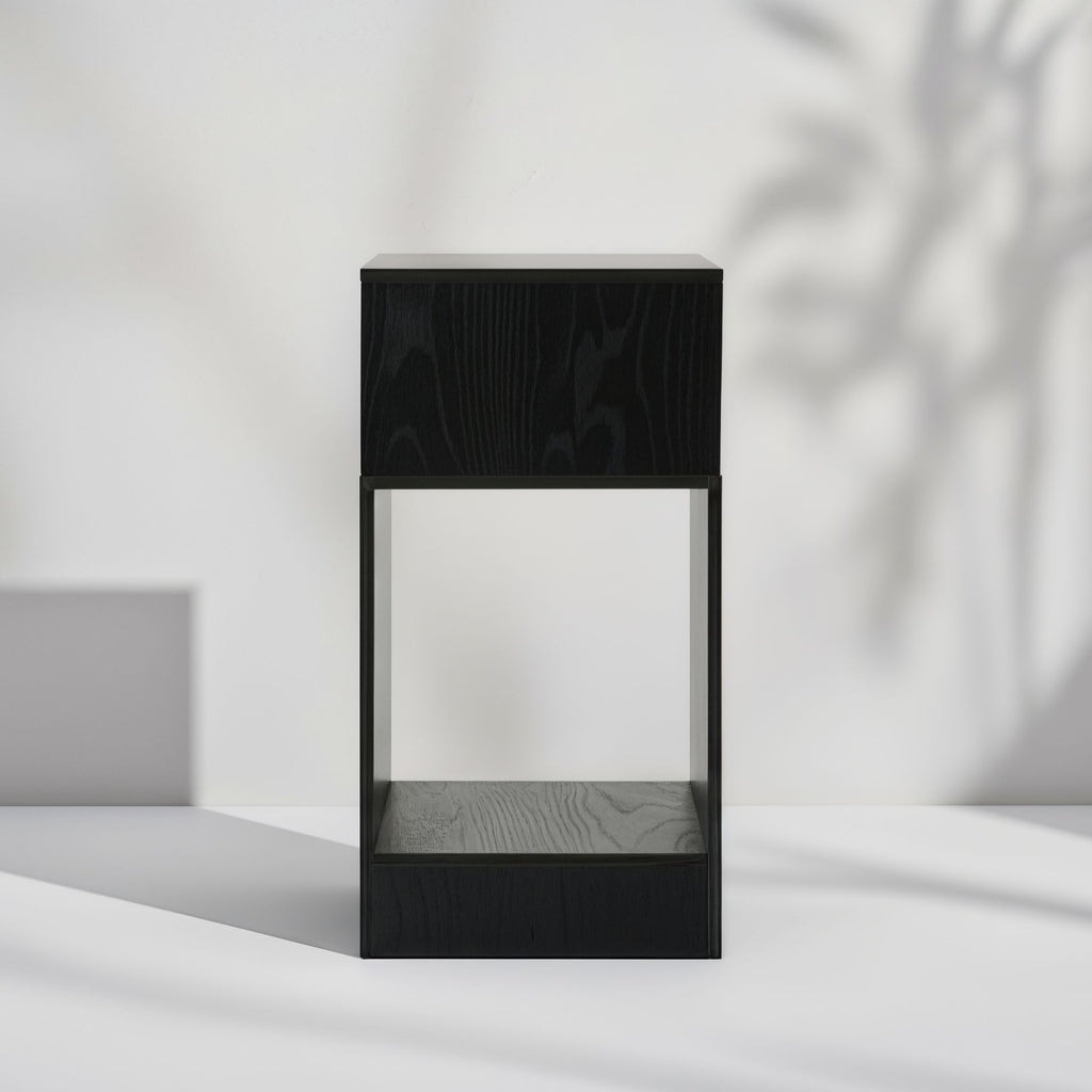 Ansa Yakisugi El İşçiliği Ahşap Yan Sehpa